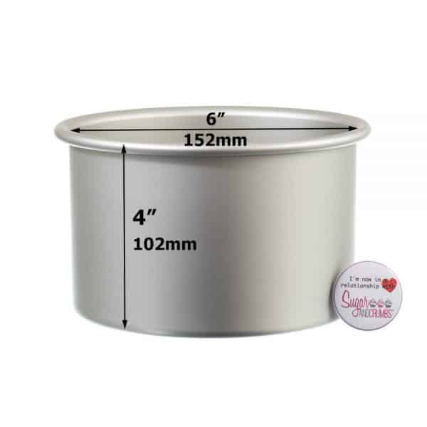 Professional Bakeware Round Seamless Cake Pan 06 x 04 inch