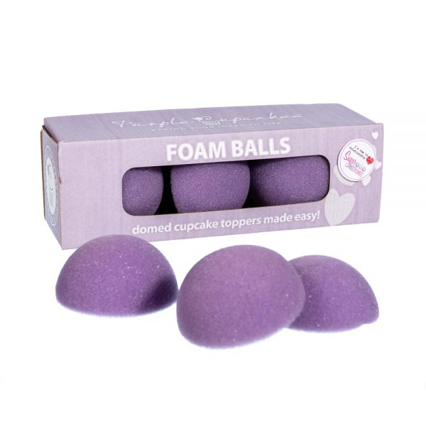 Purple Cupcakes DOMED FOAM BALLS