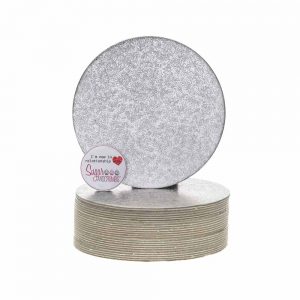 Cake Card Cut Edge ROUND 05 Inch Pack of 25
