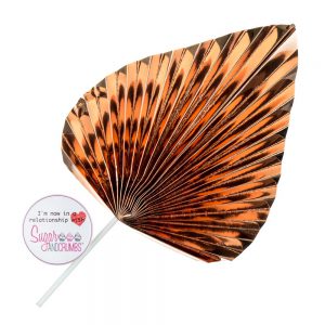 S&C Cake Topper LARGE Palm Spear - Metallic Rose Gold