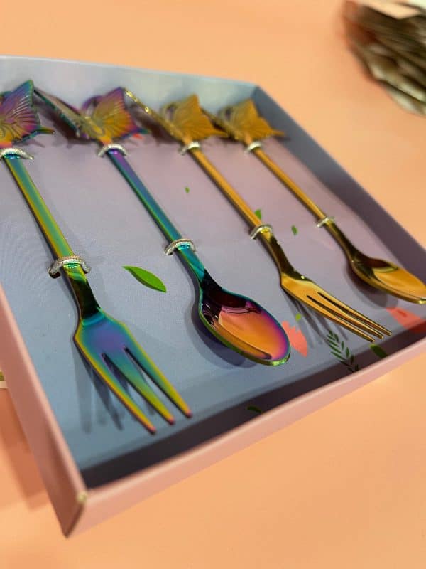 S&C Sprinkle Spoon & Fork - Set of 4.a