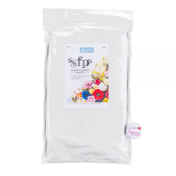 Squires Kitchen Florist Paste WHITE Large Bag 1Kilo