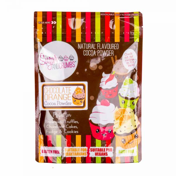 Sugar and Crumbs Cocoa Powder CHOCOLATE ORANGE 250g
