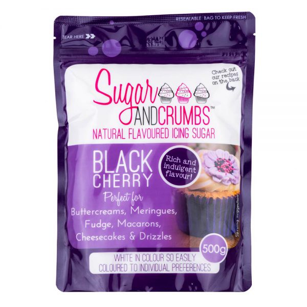 Black Cherry 500g - Sugar and Crumbs Icing Sugar.a