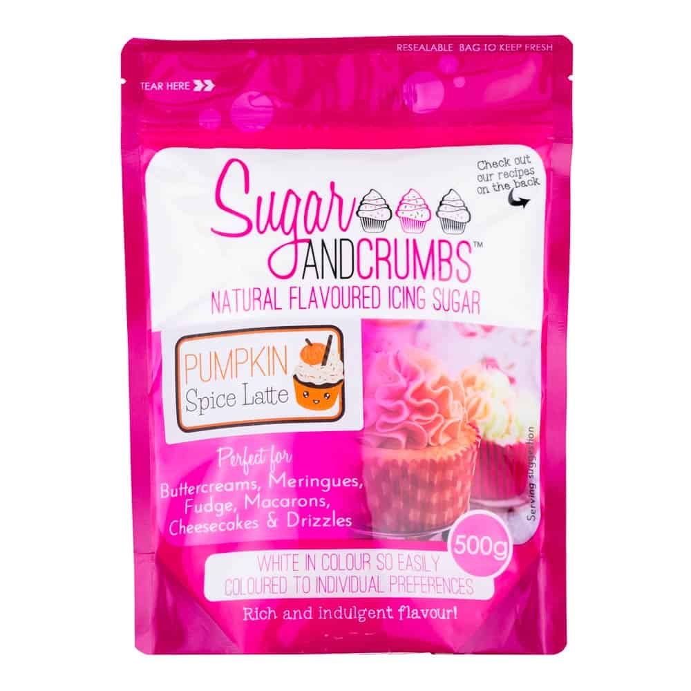 Pumpkin Spice Latte 500g - Sugar and Crumbs Icing Sugar.a