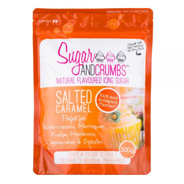 Salted Caramel 500g - Sugar and Crumbs Icing Sugar.a