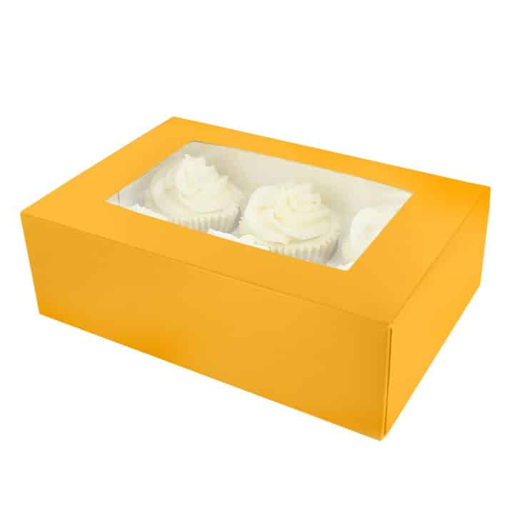 Sunflower Cupcake Window Box Fits 6/12
