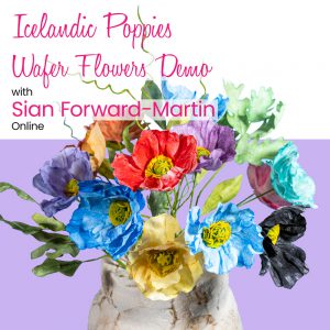 Wafer Flowers Demo Online with Siân Forward-Martin - Icelandic Poppies sq