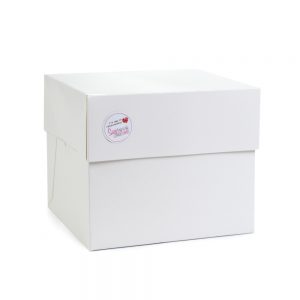 Cake Box With Lid WHITE 06 Inch