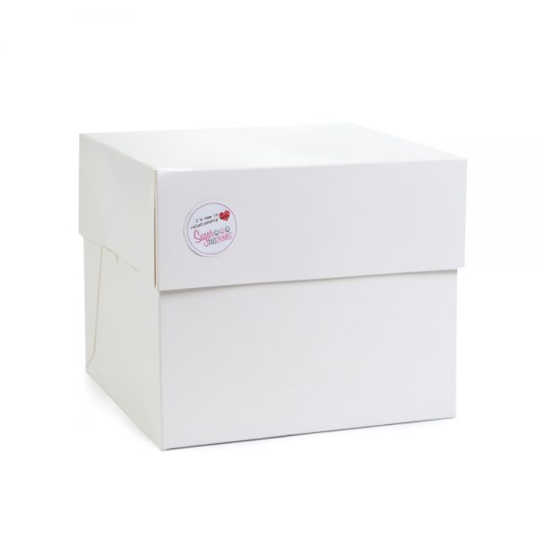 Cake Box With Lid WHITE 06 Inch