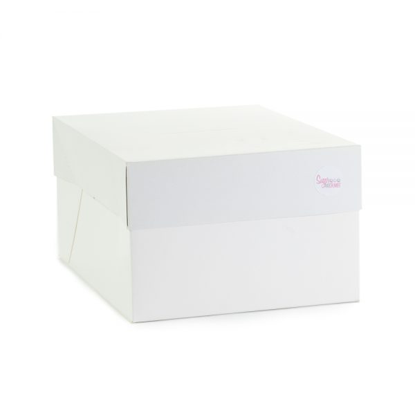 Cake Box With Lid WHITE 08 Inch