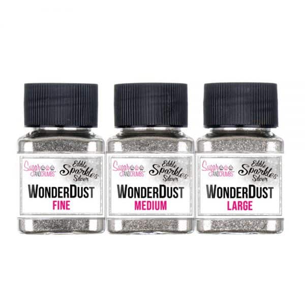 WonderDust - Sparkles - Silver Glitters - Set of 3.a