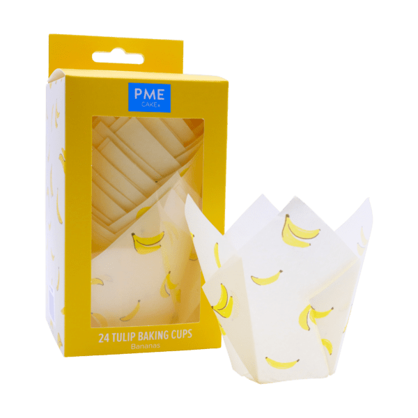24 x Tulip Muffin Cases - Bananas