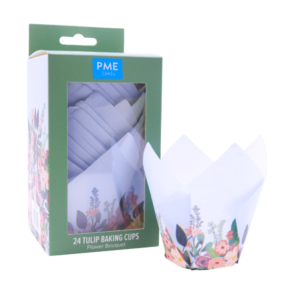 24 x Tulip Muffin Cases - Flower Bouquet