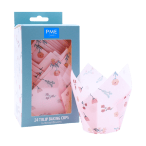 24 x Tulip Muffin Cases - Isolated Blooms
