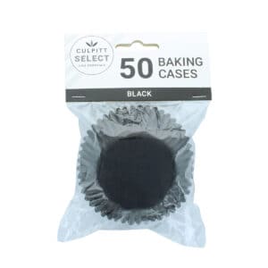 Baking Cases - Black - Pack of 50