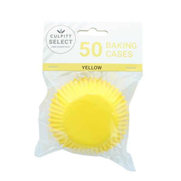 Baking Cases - Yellow - Pack of 50
