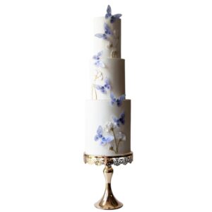 22 Edible Wafer Butterflies - Delft (Blue)