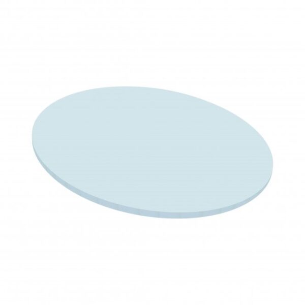 12 inch - Matt Masonite Board -  Baby Blue - Round