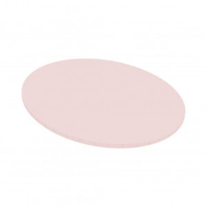 08 inch - Matt Masonite Board - Baby Pink - Round