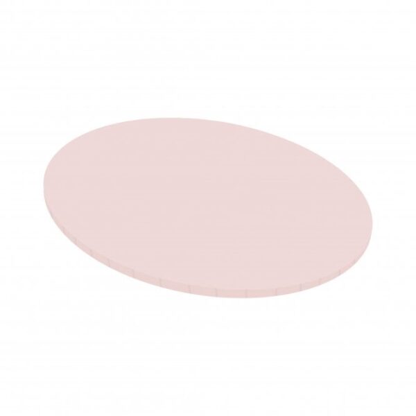 08 inch - Matt Masonite Board - Baby Pink - Round