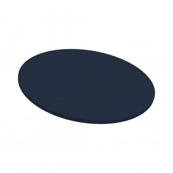 10 inch - Matt Masonite Board - Navy - Round