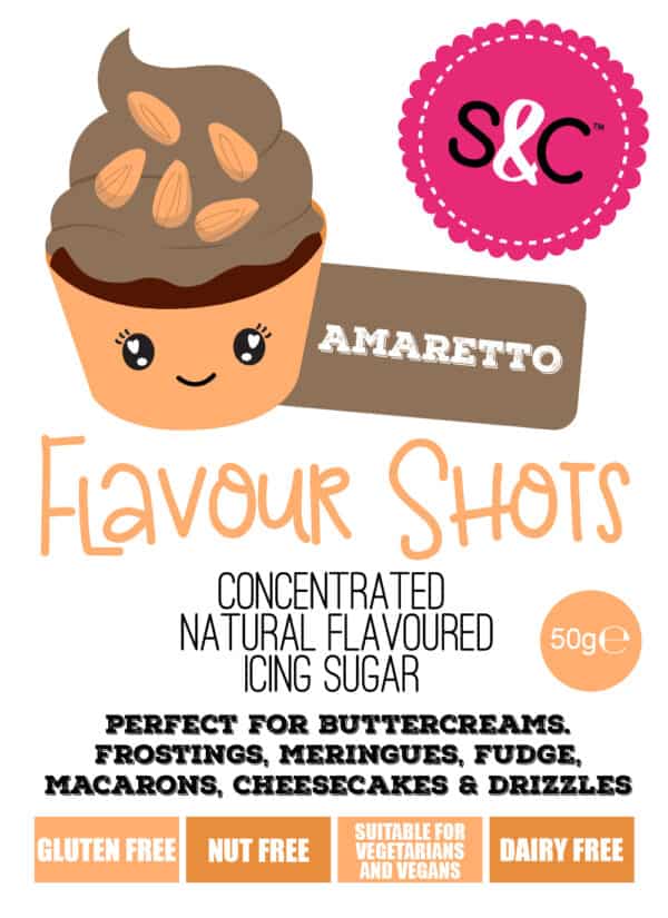 Flavour Shots! - Concentrated Icing Sugar - Amaretto 50g