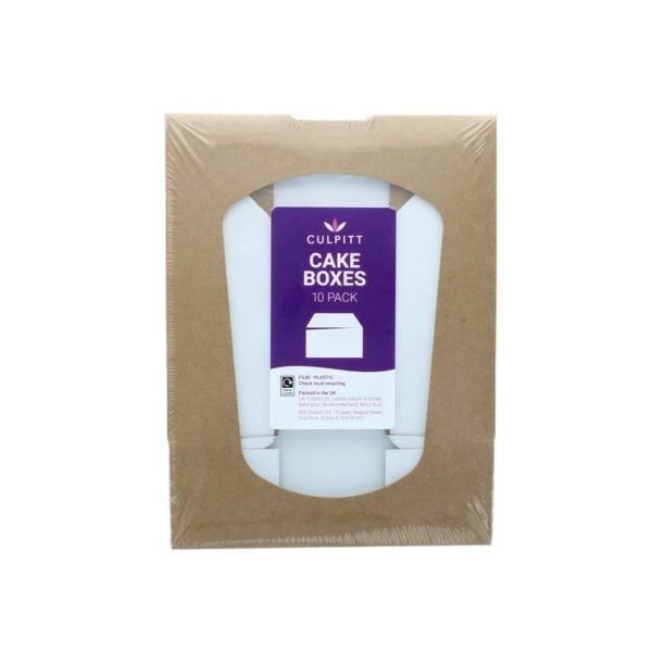 Small Kraft Window Pop Up Cake Boxes - 10 Pack