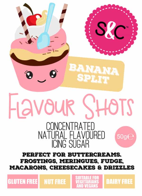 Flavour Shots! - Concentrated Icing Sugar - Banana Split