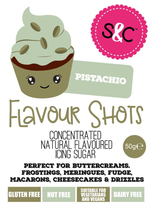 Flavour Shots! - Concentrated Icing Sugar - Pistachio