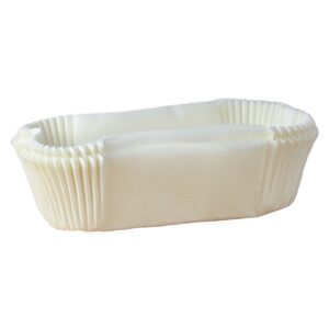 1lb White Loaf Liners  - Pack of 40