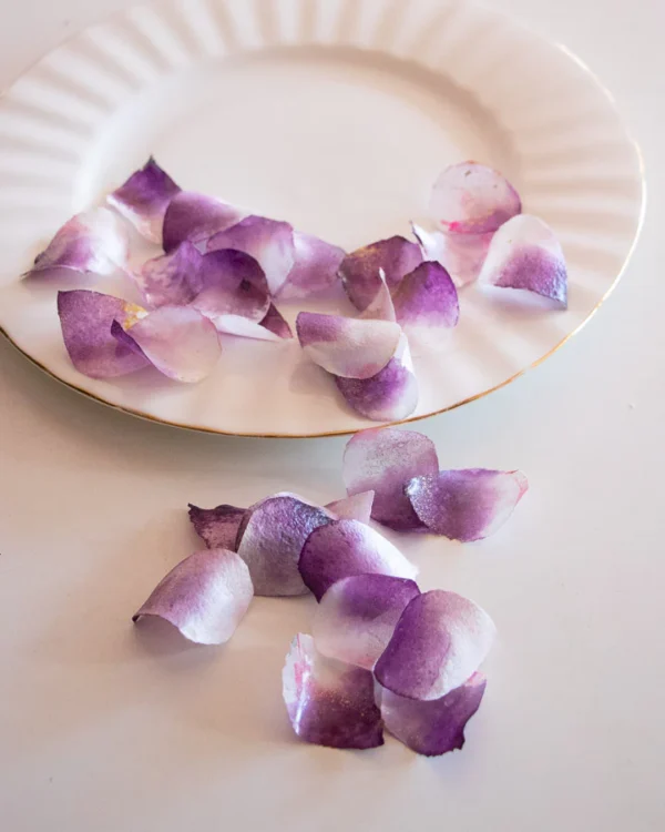 Edible - Rose Petals - Purple & White