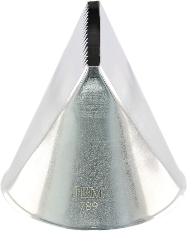 JEM Extra Large Cake Icing Nozzle no. 789, Silver, 7 x 9 x 3 cm