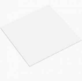 08 inch - Matt Masonite Board - White - Square
