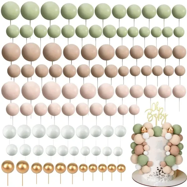110 Foam Cake Balls on Wires - Zen