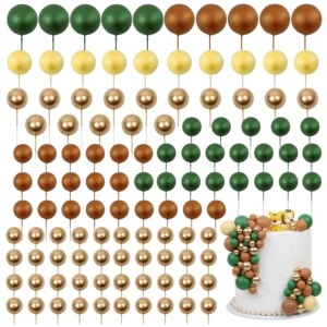 97 Foam Cake Balls on Wires - Autumn Shades