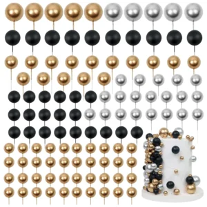 97 Foam Cake Balls on Wires - Celebration Time
