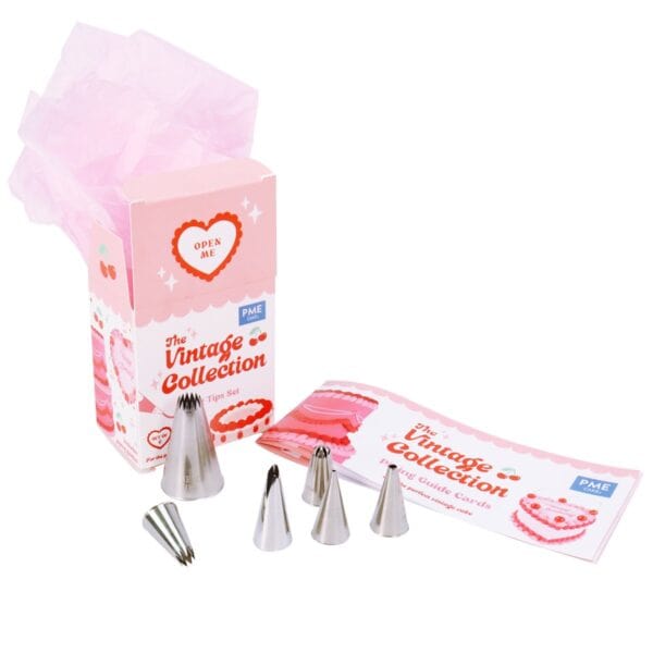 Vintage Cake Piping Tips - Set of 6