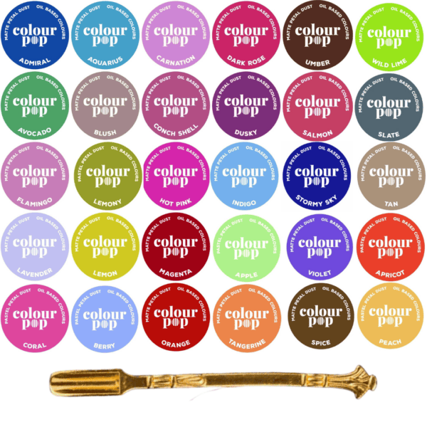 30 Bundle - Matte & Pastel Petal Dusts plus FREE Gunmetal Wonder Spoon