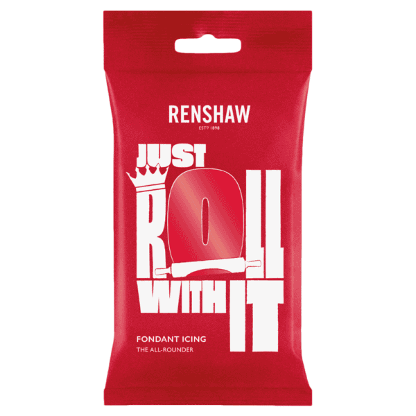 Just Roll It Fondant/Sugarpaste - Poppy Red 250g