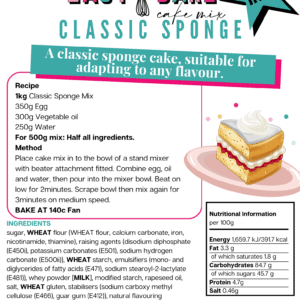 NEW Classic Sponge Cake Mix - 1kg