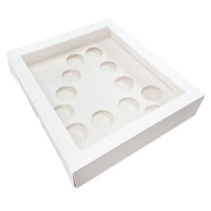 Number Cupcake Boxes 3.5 inch Deep - Number 4