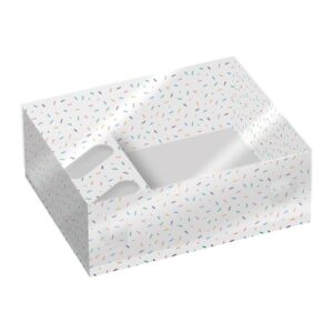 Sprinkles Hamper/Cupcake Box with Clear Lid - Pack of 2