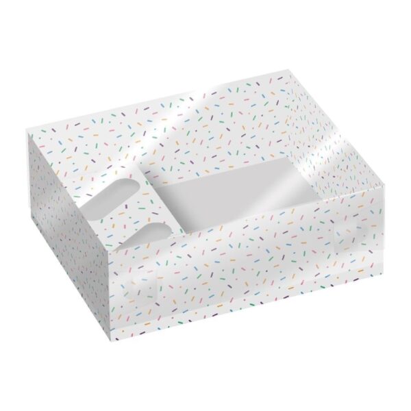 Sprinkles Hamper/Cupcake Box with Clear Lid - Pack of 2
