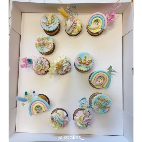 Number Cupcake Boxes 3.5 inch Deep - Number 7
