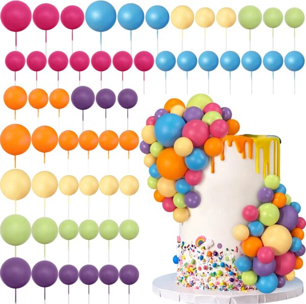 56 Foam Cake Balls on Wires - Kids Favourites
