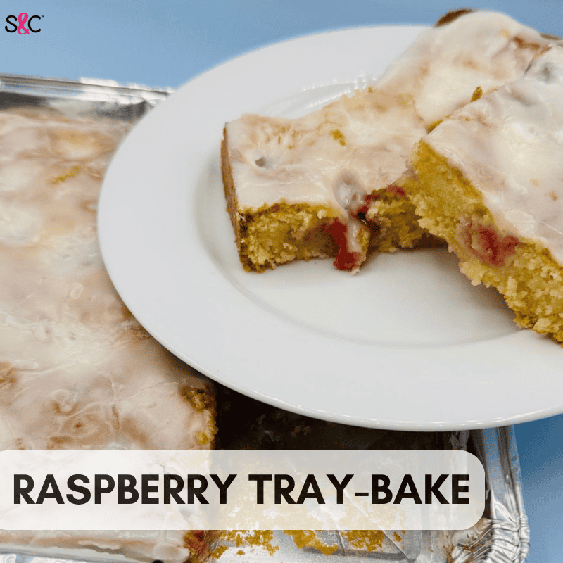 RAPSBERRY TRAY-BAKE RECIPE