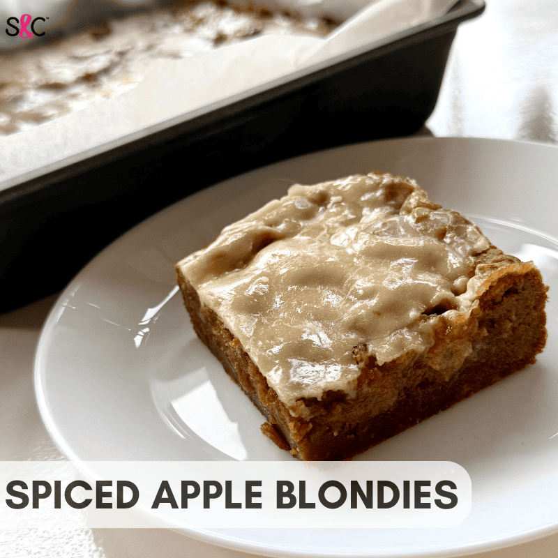 SPICED APPLE BLONDIES RECIPE IMAGE