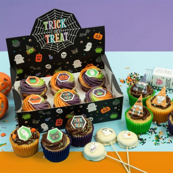 Cupcake Display Box - Trick or Treat -   6/12 Hole