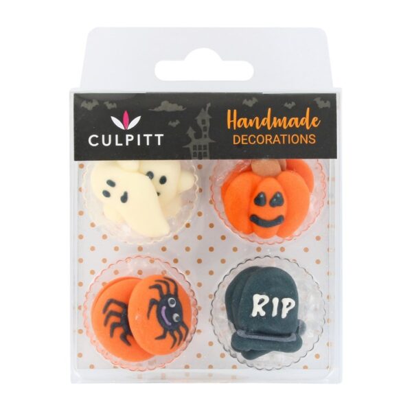 Halloween RIP Sugar Decorations - Pack of 12